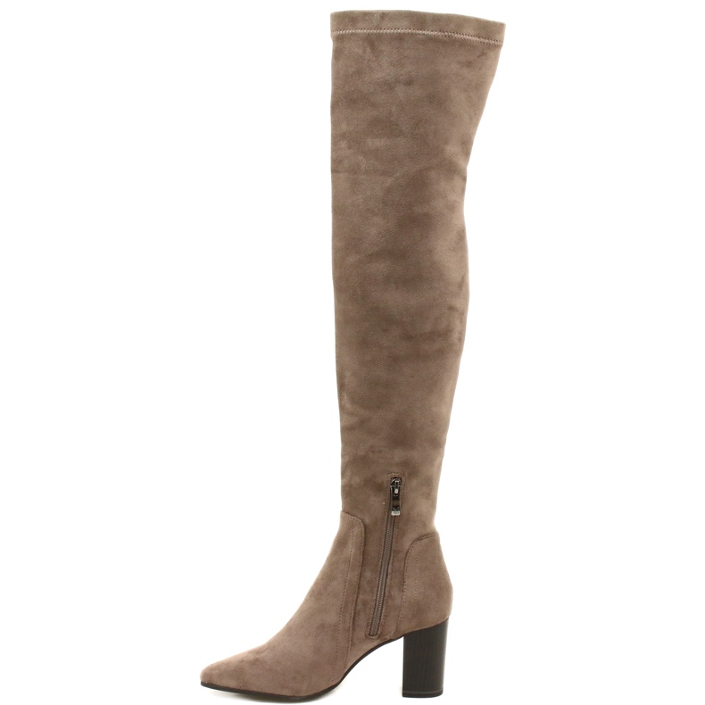 Taupefarbene Stretchstiefel für Damen Caprice 9-25521-41 355 Beige Overknee-Stiefel 1
