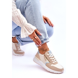 PA1 Damen-Sportschuhe mit Reißverschluss Beige Larisa 4