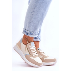 PA1 Damen-Sportschuhe mit Reißverschluss Beige Larisa 5