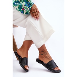 Klassische schwarze Aphrodite-Hausschuhe für Damen 1