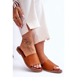 Klassische Damen-Hausschuhe von Camel Aphrodite braun 2