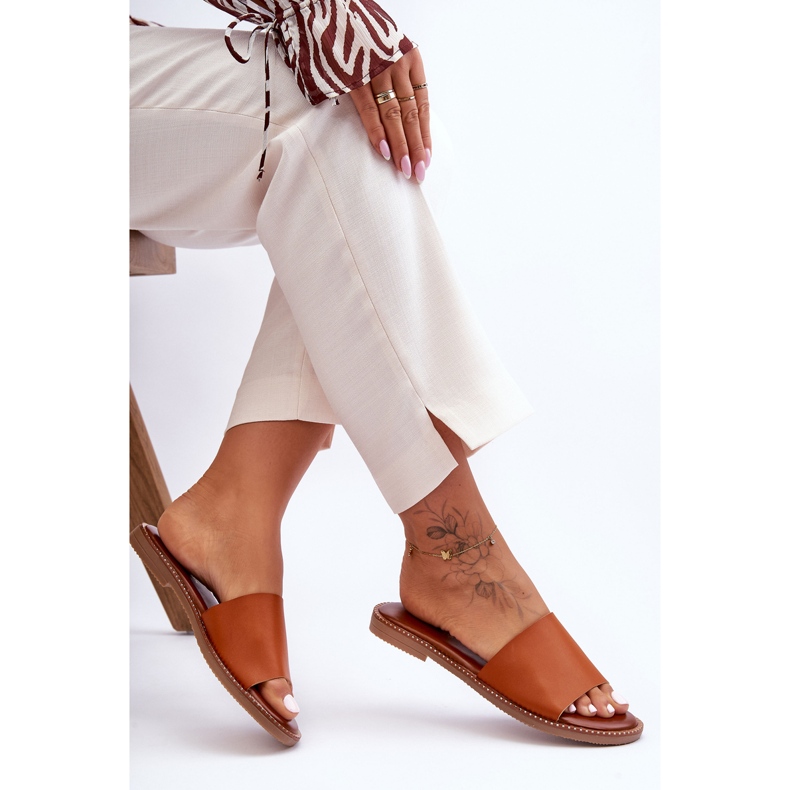 Klassische Damen-Hausschuhe von Camel Aphrodite braun 1