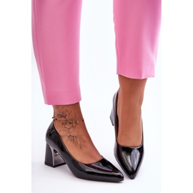 Elegante lackierte Pumps mit schwarzem Absatz Emma 1