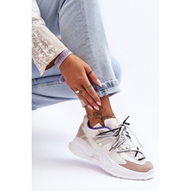 Leder-Plateau-Sportschuhe Weiß Sifel 1