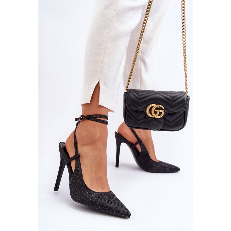 Klassische Anstecknadeln mit schwarzen Guda-Zirkonen verziert 1