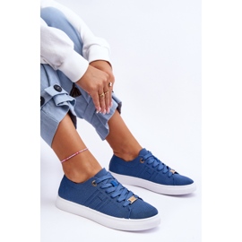 PE1 Damen-Schnürsneaker Blue Etna blau 1