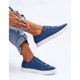 PE1 Damen-Schnürsneaker Blue Etna blau 2