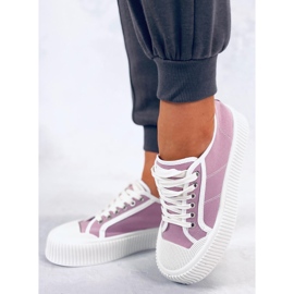 Dors Purple Damen-Plateau-Sneakers violett 1