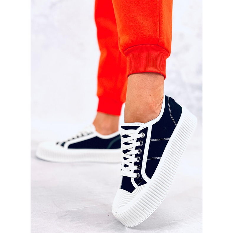 Damen-Sneaker auf der Dors Black-Plattform schwarz 1