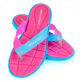 Aqua-Speed ​​Bali Hausschuhe rosa-blau 03 479 2