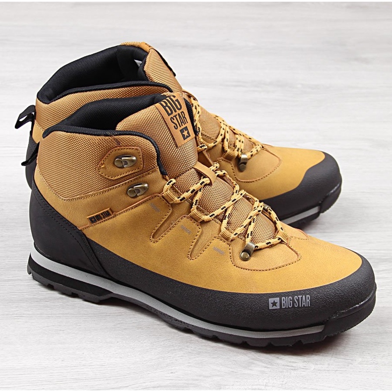 Camel Big Star EE174438 isolierte Herrenstiefel gelb 1