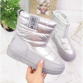 Silberne isolierte Schneestiefel für Damen Big Star II274118 2