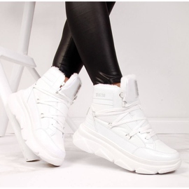 Damen-Schneestiefel mit Plateau weiß Big Star II274463 1