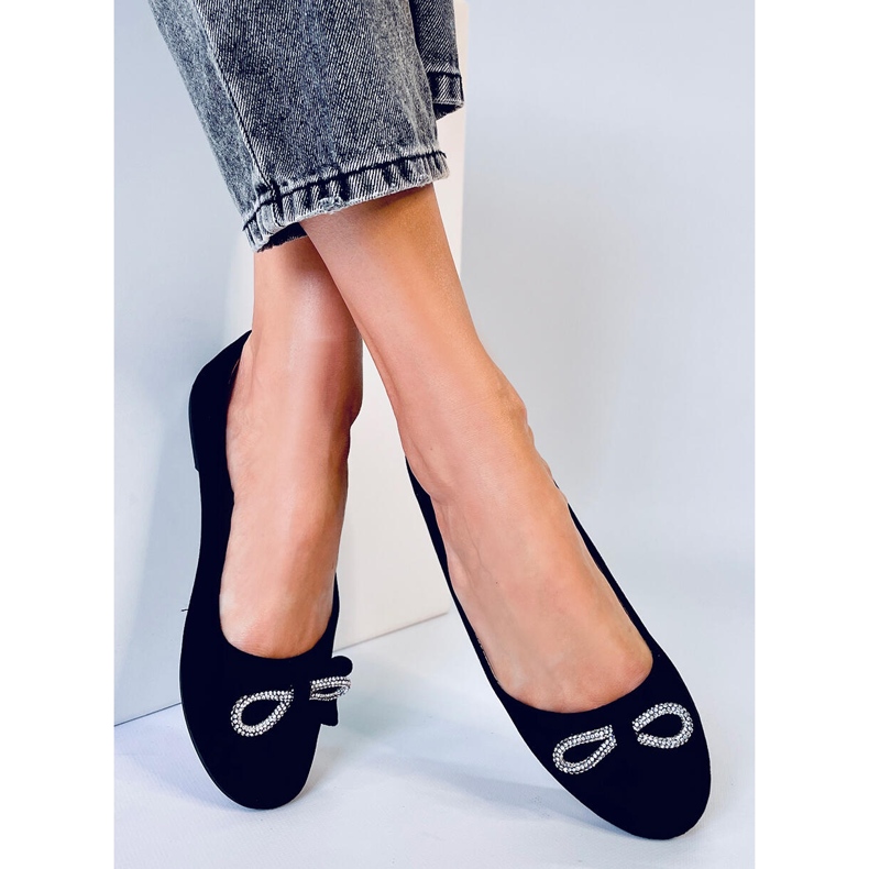 Benoit Ballerinas aus schwarzem Wildleder 1