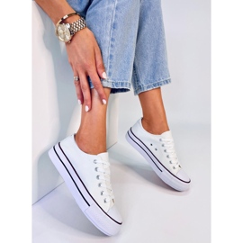 Klassische Sneaker von Fargis White für Damen weiß 1