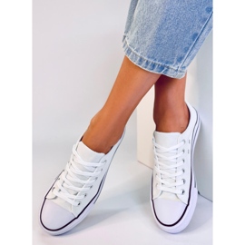 Klassische Sneaker von Fargis White für Damen weiß 2