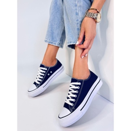 Klassische Damenturnschuhe Fargis D.BLUE blau 1