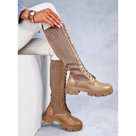 Keyshia LT.KHAKI Reitstiefel mit flexiblem Schaft beige 2