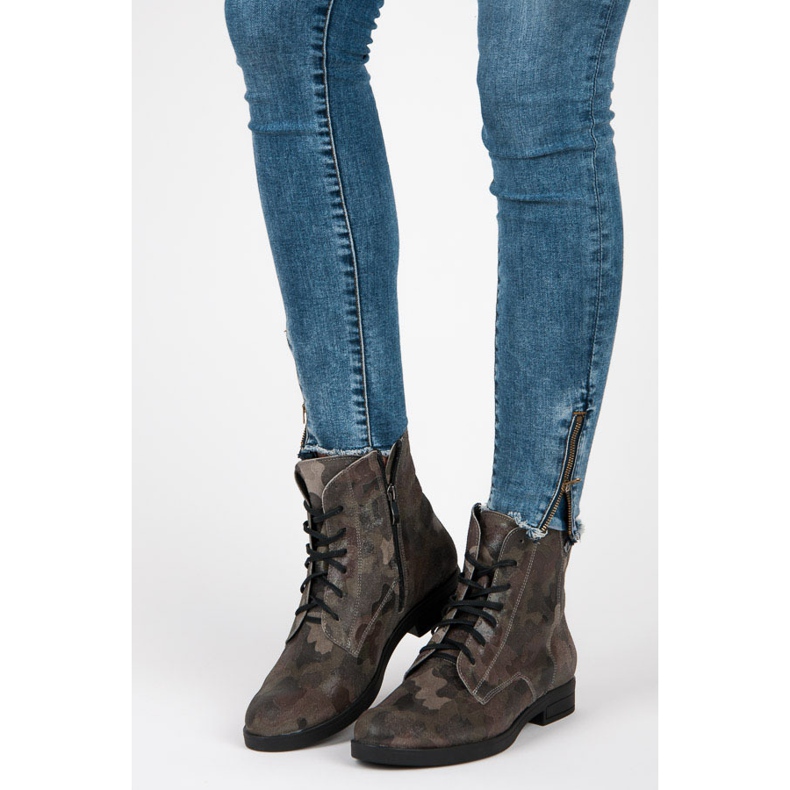 Vinceza Lederarbeiter grün 1