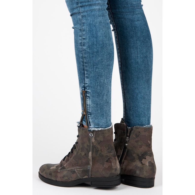 Vinceza Lederarbeiter grün 2