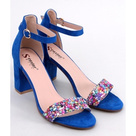 Sandalen mit Steinabsatz Valentine Blue blau 1