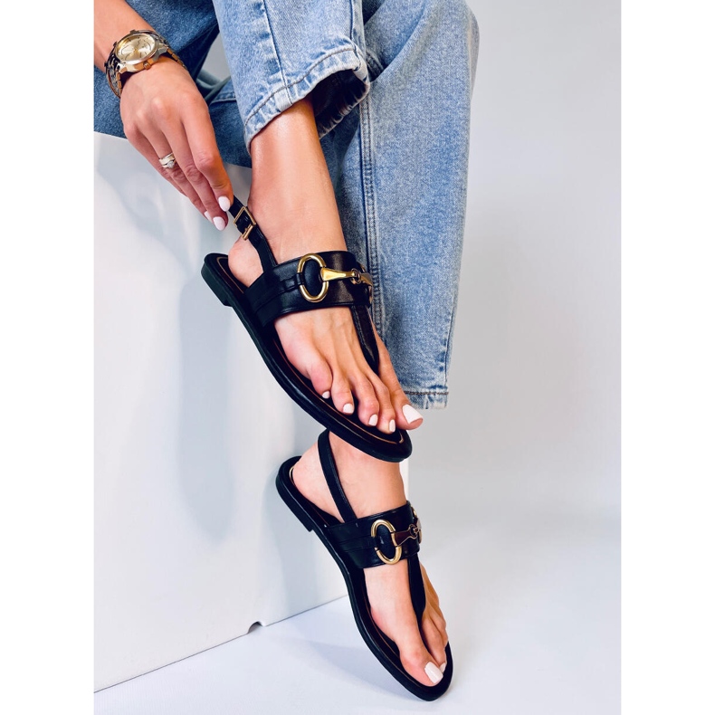 Flaim Schwarze Flip-Flops 2