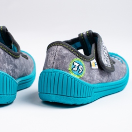 SHELOVET Graue Hausschuhe für den Kindergarten für einen Jungen 3F 2