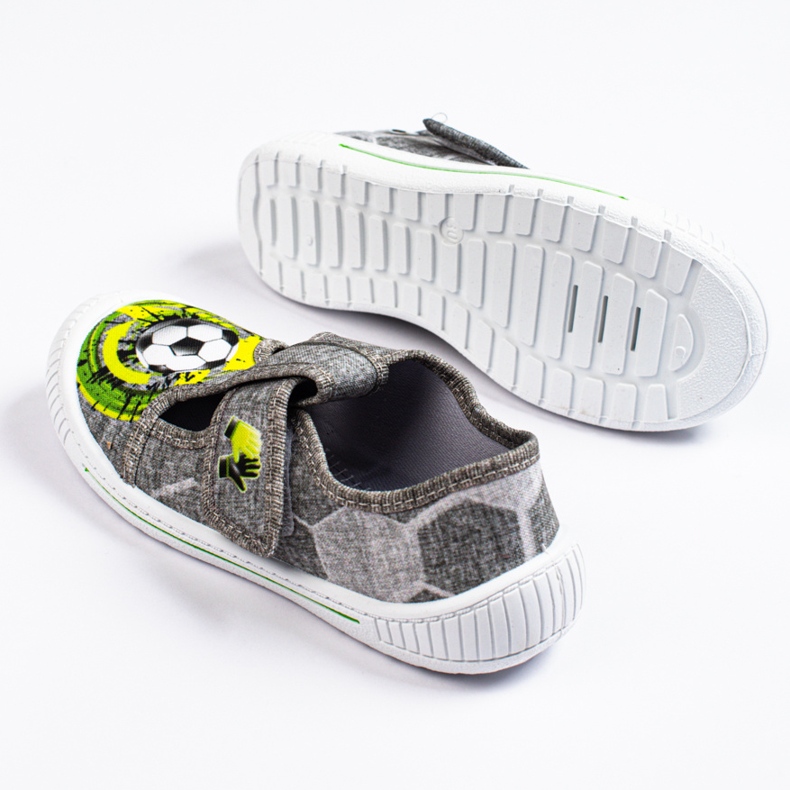 SHELOVET Graue Hausschuhe für einen 3F-Ball für Jungen mehrfarbig 1