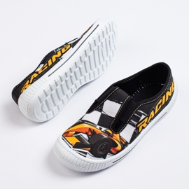 SHELOVET Hausschuhe für ein Jungen-3F-Auto schwarz 1