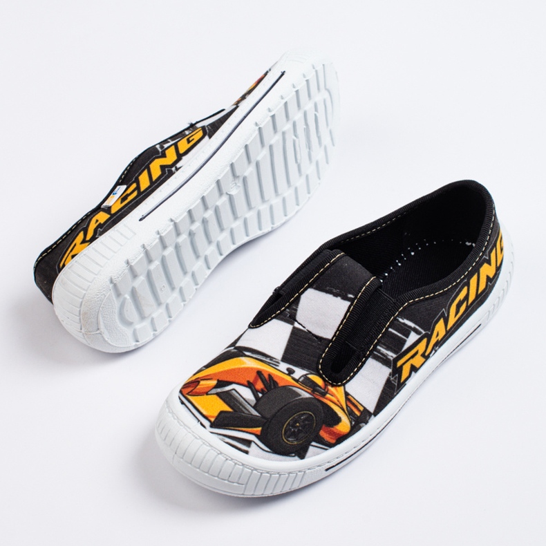 SHELOVET Hausschuhe für ein Jungen-3F-Auto schwarz 1