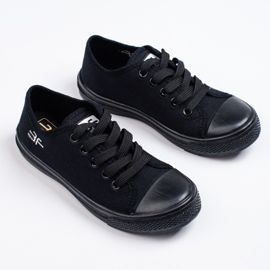 SHELOVET Schwarze 3F-Kindersneaker 1