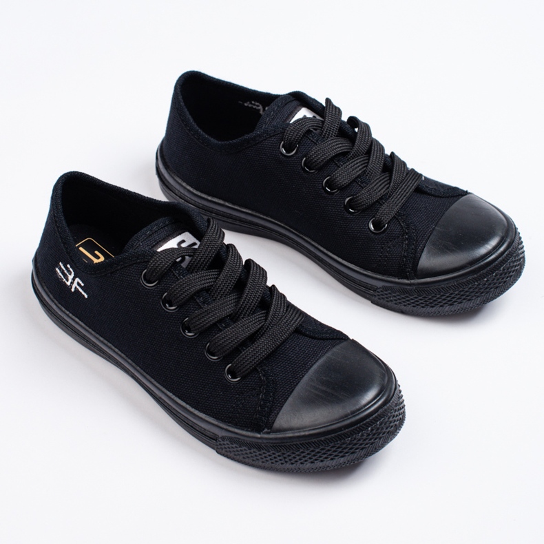 SHELOVET Schwarze 3F-Kindersneaker 1