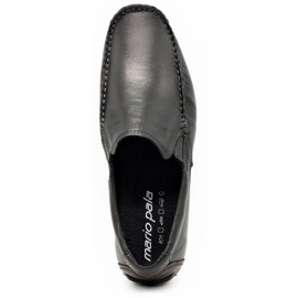 Olivier Herren Loafer 763 schwarz genarbt 1