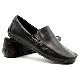 Olivier Herren Loafer 763 schwarz genarbt 4