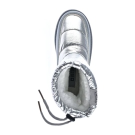 Silbermetallic-Schneestiefel für Mädchen Big Star KK374218 1