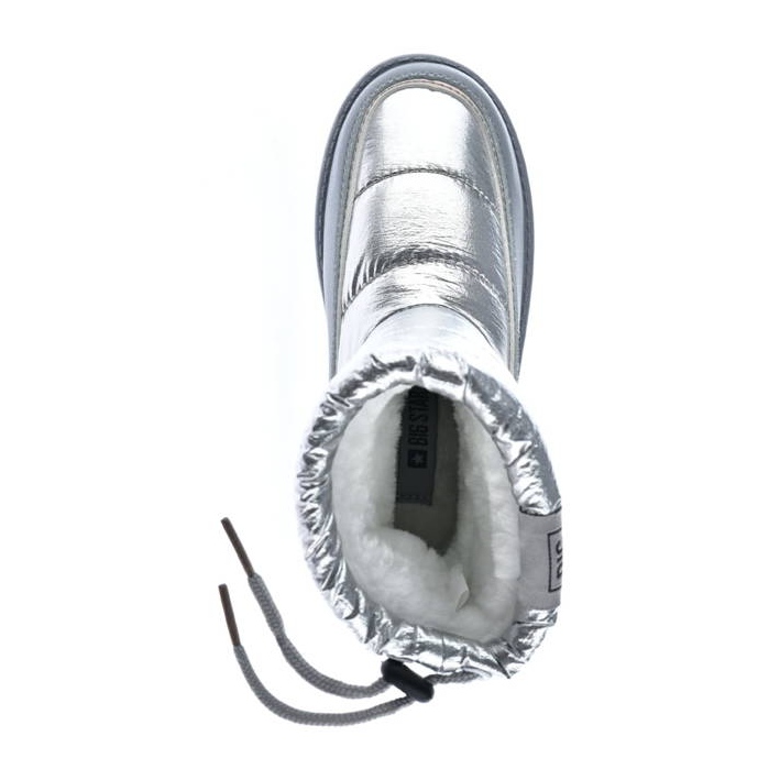 Silbermetallic-Schneestiefel für Mädchen Big Star KK374218 1