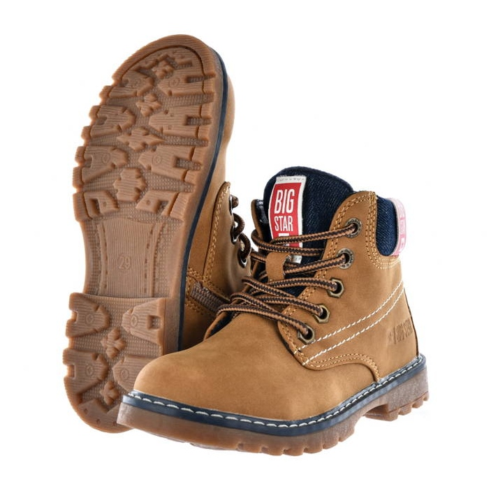 Isolierte Jungenstiefel Kamel Big Star KK374130 gelb 2