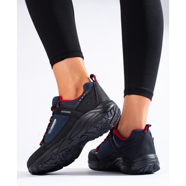 DK Outdoor-Trekkingschuhe schwarz navy blau 2