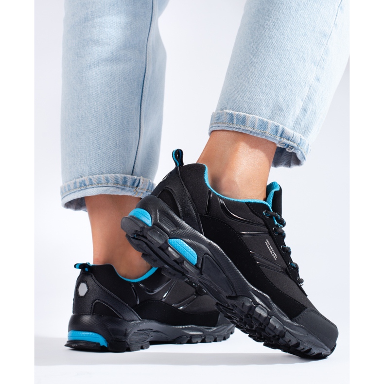 DK schwarz-blaue Sport-Trekkingschuhe für Damen 2