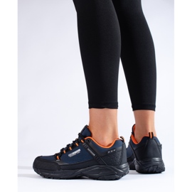 Outdoor-Trekkingschuhe für Damen DK marineblau und schwarz 1