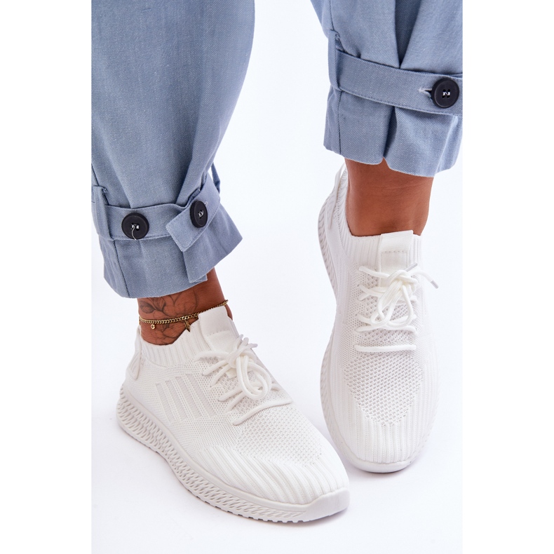 PG1 Damen-Slip-On-Textil-Sneaker Weiß Zauna 2