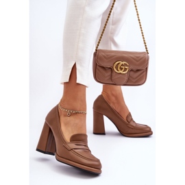 PS1 Modische Pumps mit Absatz in Braun Florence 1