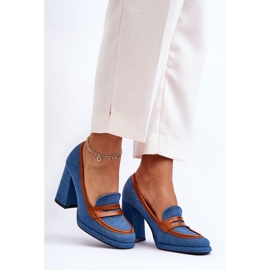 PS1 Modische Pumps mit hohem Absatz in Blau von Florence 1