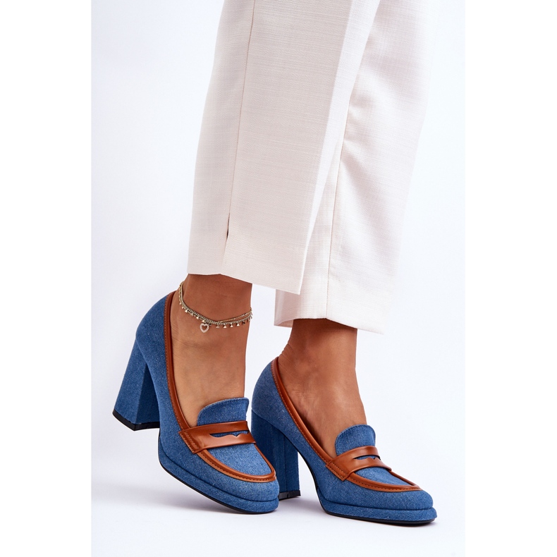 PS1 Modische Pumps mit hohem Absatz in Blau von Florence 1