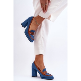 PS1 Modische Pumps mit hohem Absatz in Blau von Florence 2