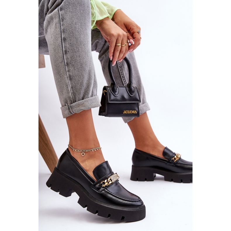 PS1 Klassische Slipper auf klobigem Plateau Schwarz Catch Me! 2