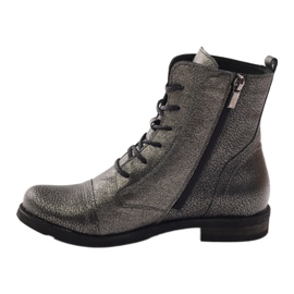 Edeo Schwarze Metallic-Arbeitsstiefel 2
