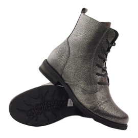 Edeo Schwarze Metallic-Arbeitsstiefel 3
