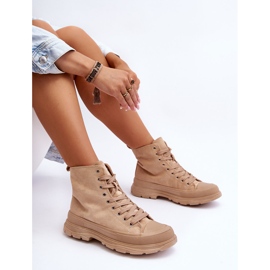 PS1 High-Top-Sneaker aus Wildleder für Damen in Dunkelbeige von Eleamia 1
