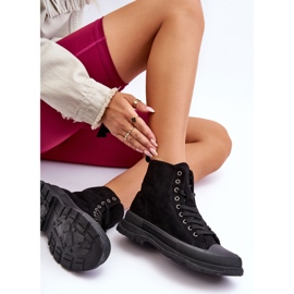 PS1 Damen-High-Top-Sneakers aus Wildleder in Schwarz von Eleamia 2